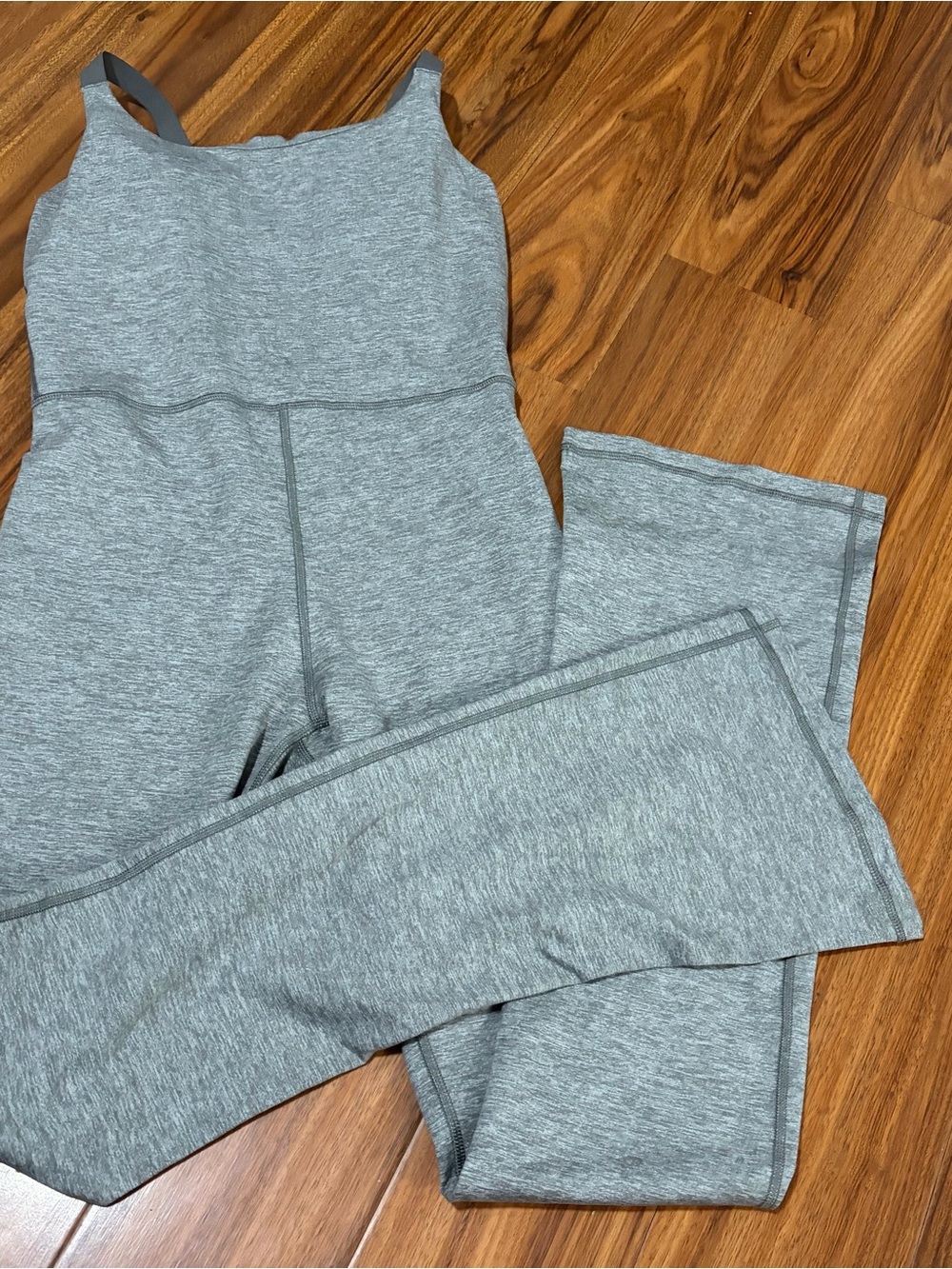 Athleta Heather Gray Seamless Active Jumpsuit